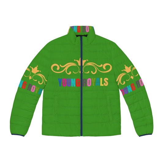 Young Royals Puffer Jacket featuring the beloved characters from the Netflix series