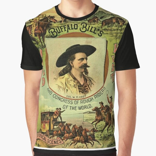 Vintage Buffalo Bill Wild West Show Graphic T-Shirt