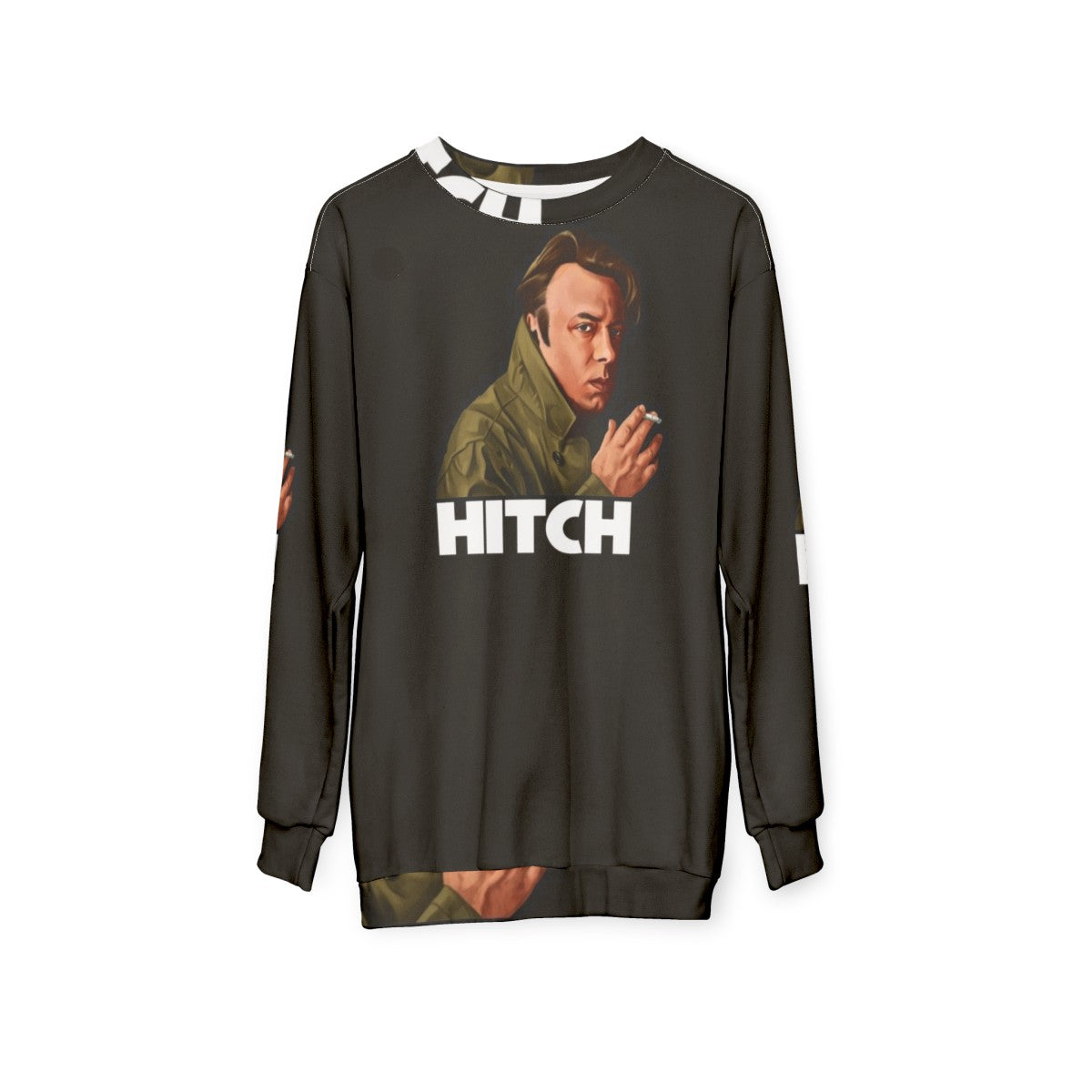 Hitch Sweatshirt featuring Christopher Hitchens and the Four Horsemen of the Apocalypse - hanging