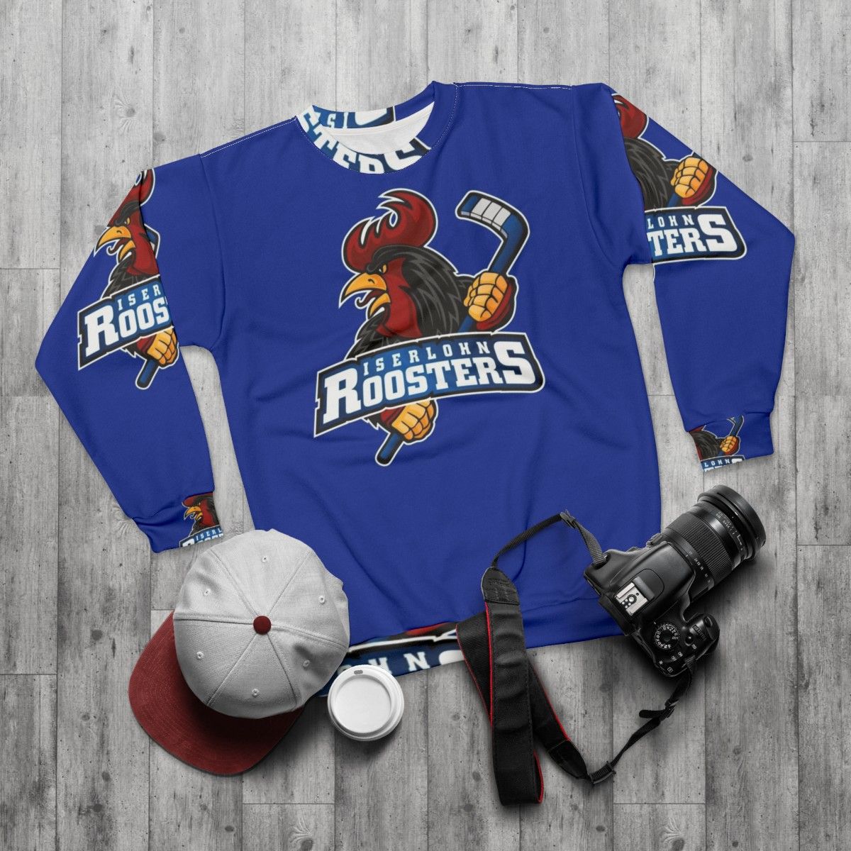 Iserlohn Roosters Ice Hockey Sweatshirt - flat lay