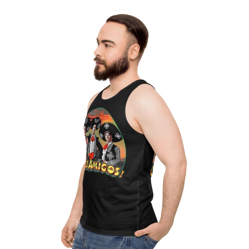 Unisex 80s comedy "The Three Amigos" tank top - men side