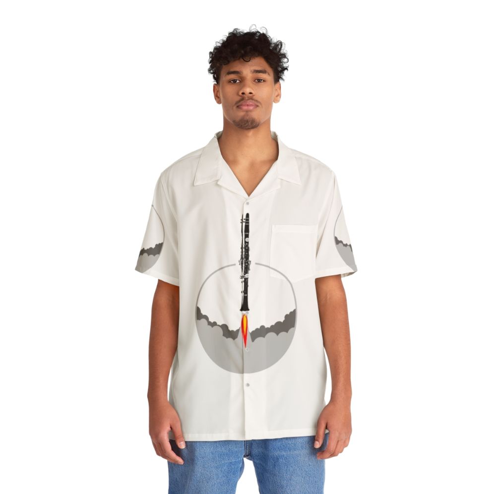 Clarinet Rocket Hawaiian Shirt - People Front