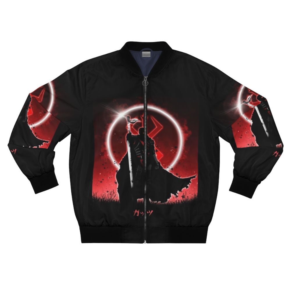 Berserker Guts inspired bomber jacket with anime and manga design