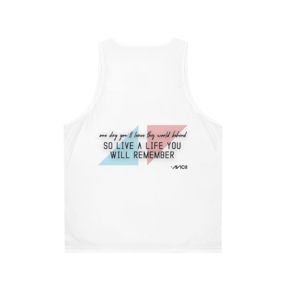 Avicii Tribute Unisex Tank Top - Back