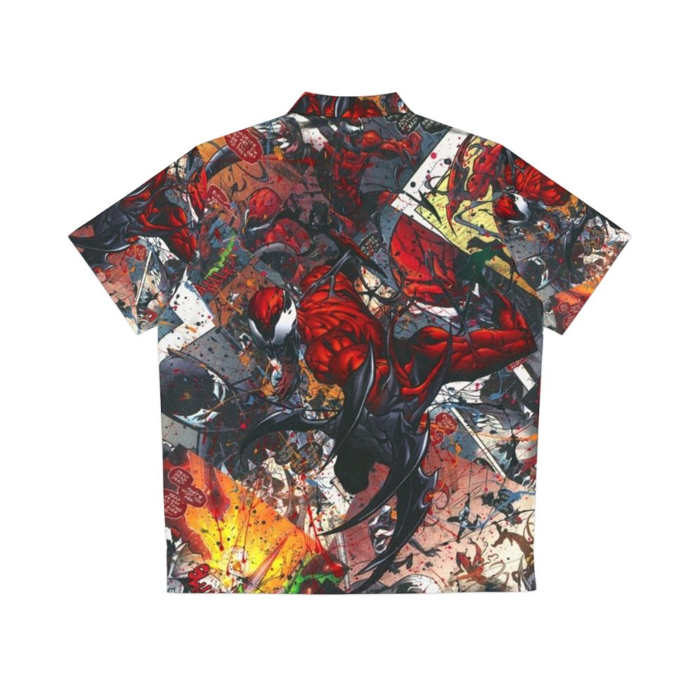 Carnage Comic Book Collage Hawaiian Shirt - Back