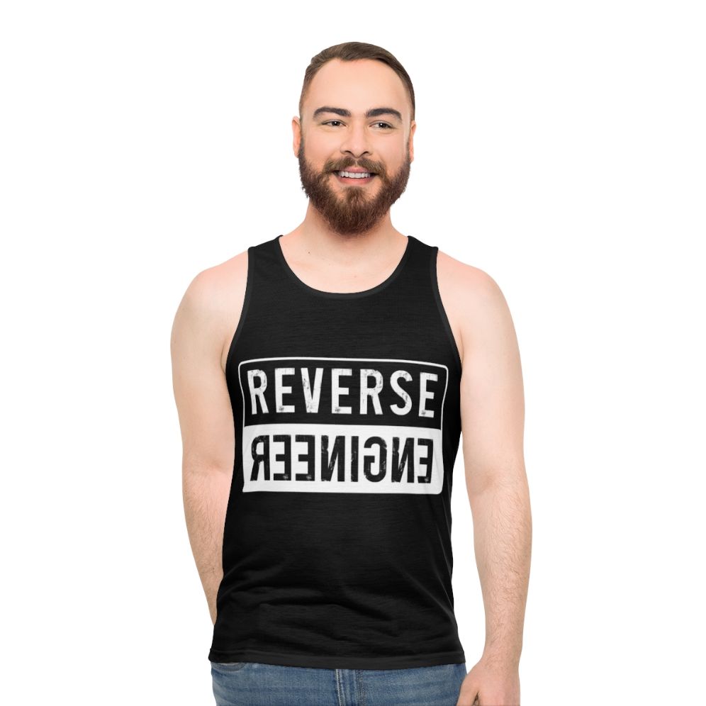 Reverse engineer unisex tank top - men