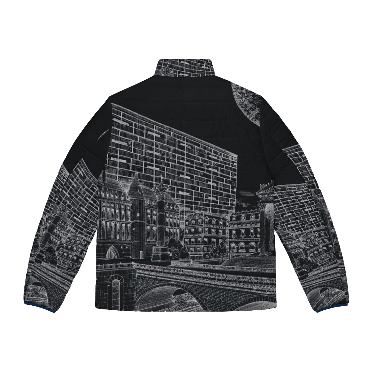 Dinos "Winter In Paris" puffer jacket, perfect for rap music fans - Back