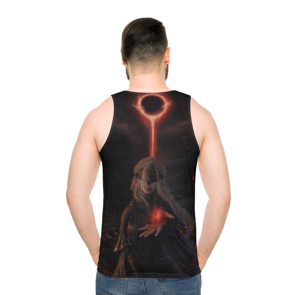 Fire Keeper Unisex Tank Top - Game Inspired Fantasy RPG Apparel - men back