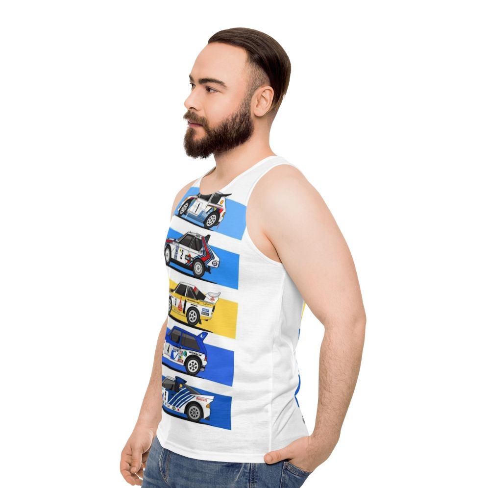 Group B rally car unisex tank top - men side