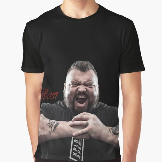 Eddie Hall, The Beast, Worlds Strongest Man, Strongman Graphic T-Shirt