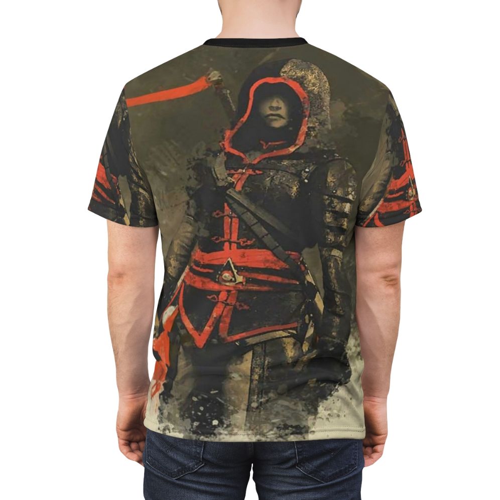 Assassin's Creed Inspired All-Over Print T-Shirt - men back