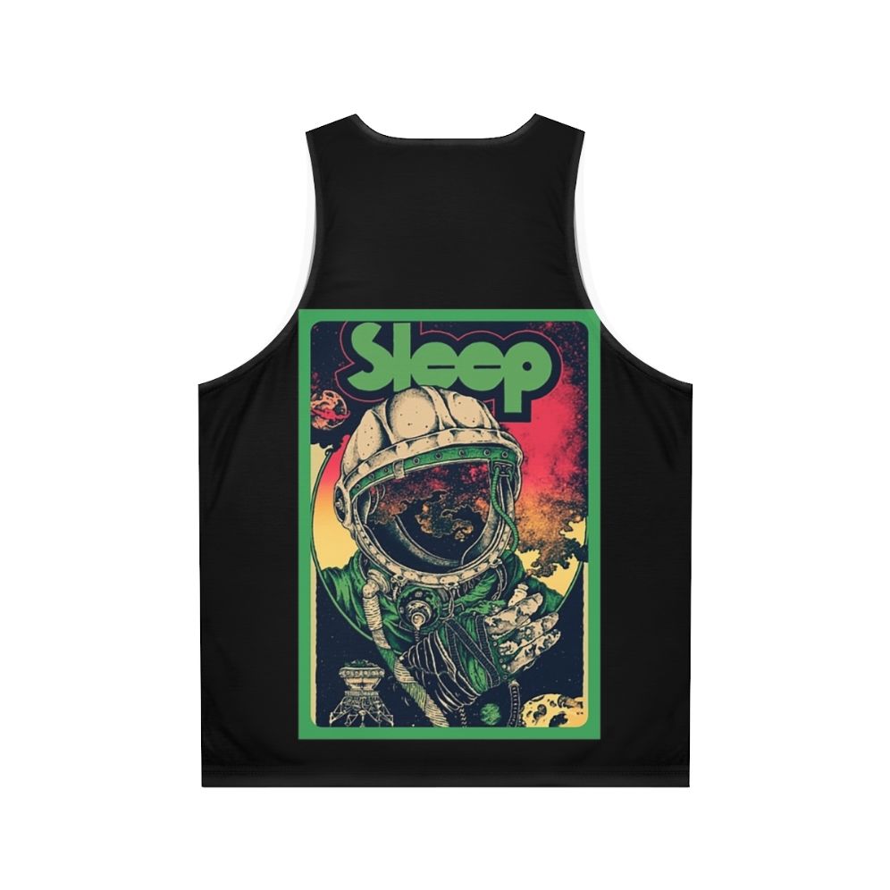 Sleep Band Unisex Metal Tank Top with Uchiha Clan and Sharingan Eye Design - Back