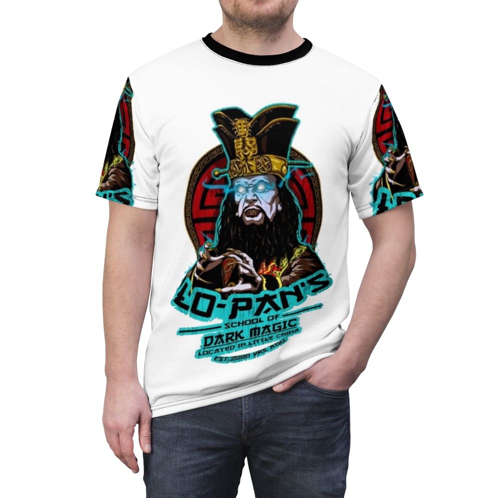 Supernatural dark magic t-shirt with Lo Pan inspired design - men front