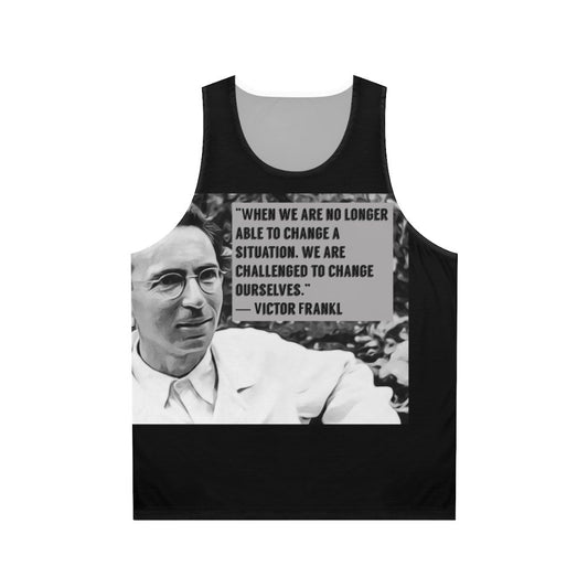 Viktor Frankl quote inspirational unisex tank top