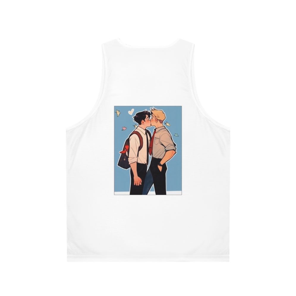 Heartstopper Netflix Nick and Charlie Fanart Unisex Tank Top - Back