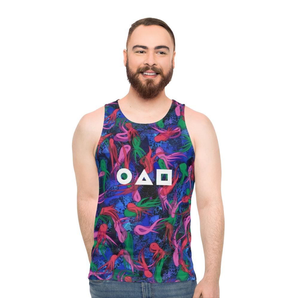 Squid Game Survival Pattern Unisex Tank Top - men