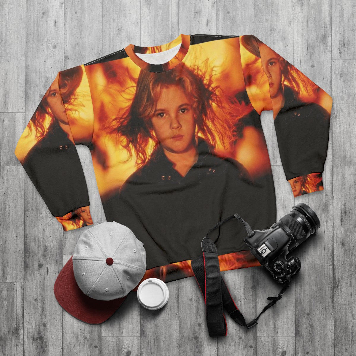 Firestarter Drew Barrymore Sweatshirt - flat lay