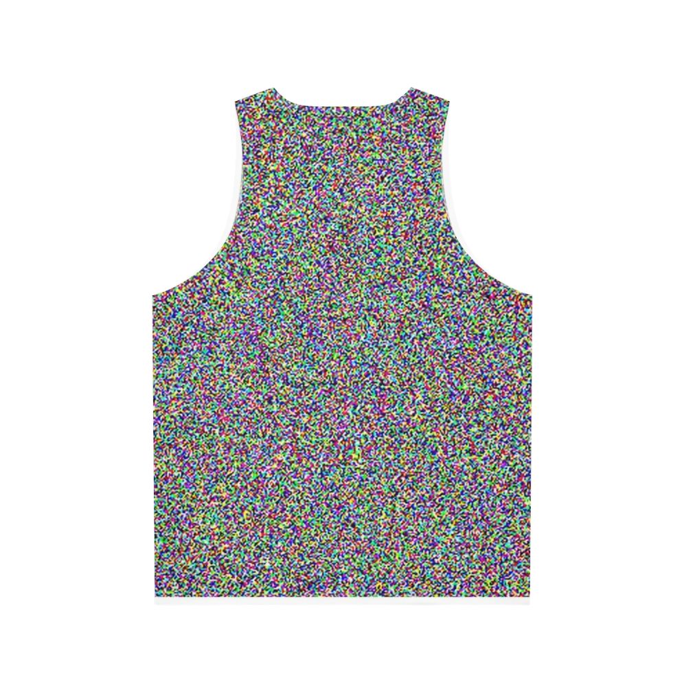 Retro static and noise unisex tank top - Back