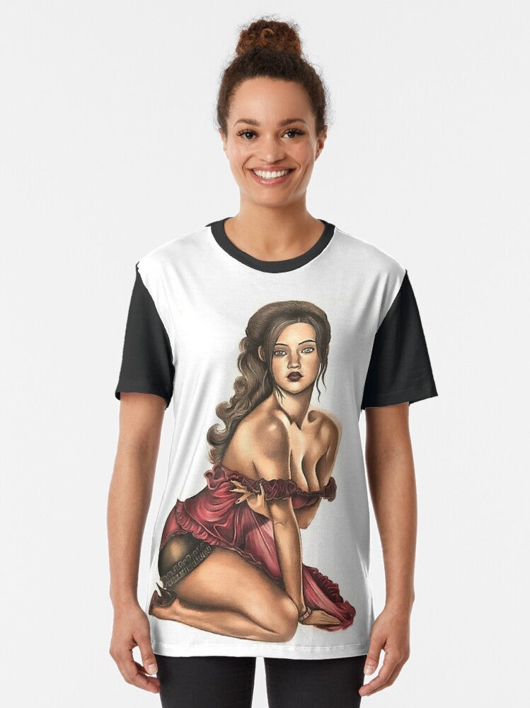 "Made in Heaven" Resident Evil Graphic T-Shirt featuring Claire Redfield - Women