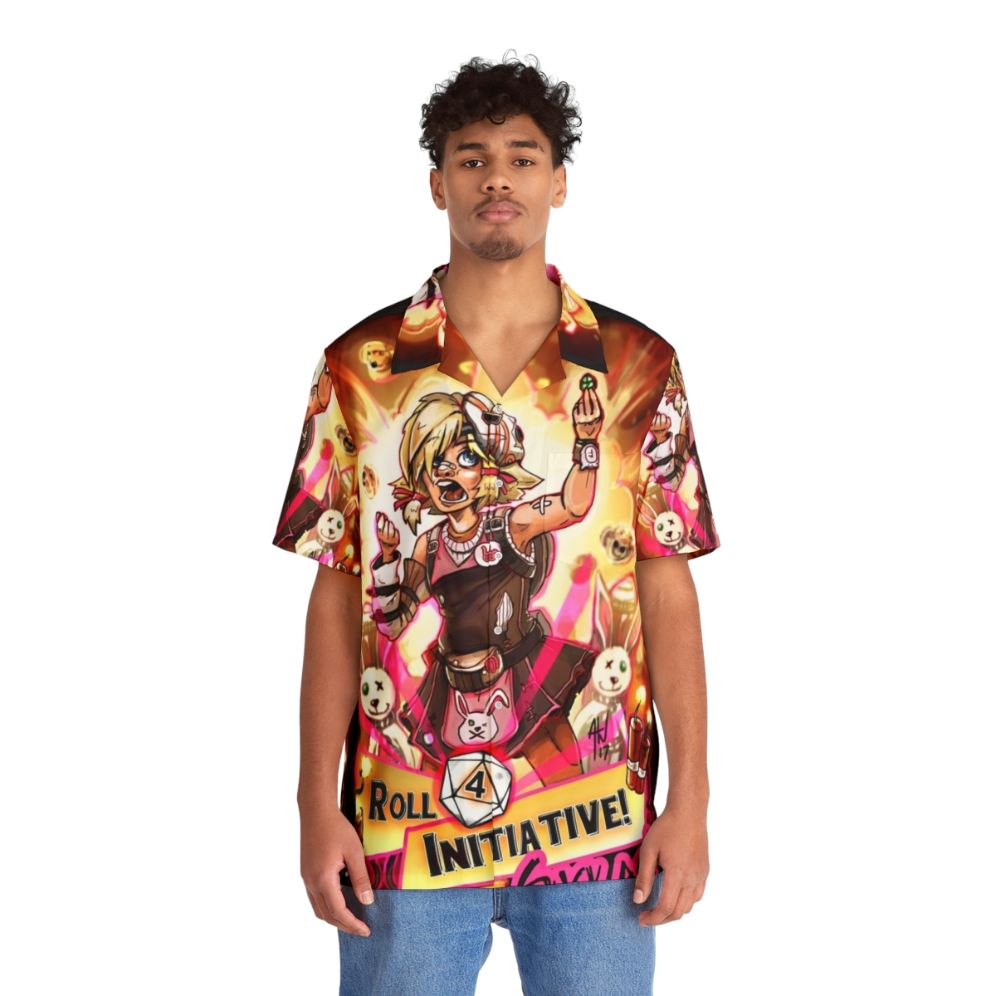 Borderlands Inspired 'Roll for Initiative' Hawaiian Shirt - People Front