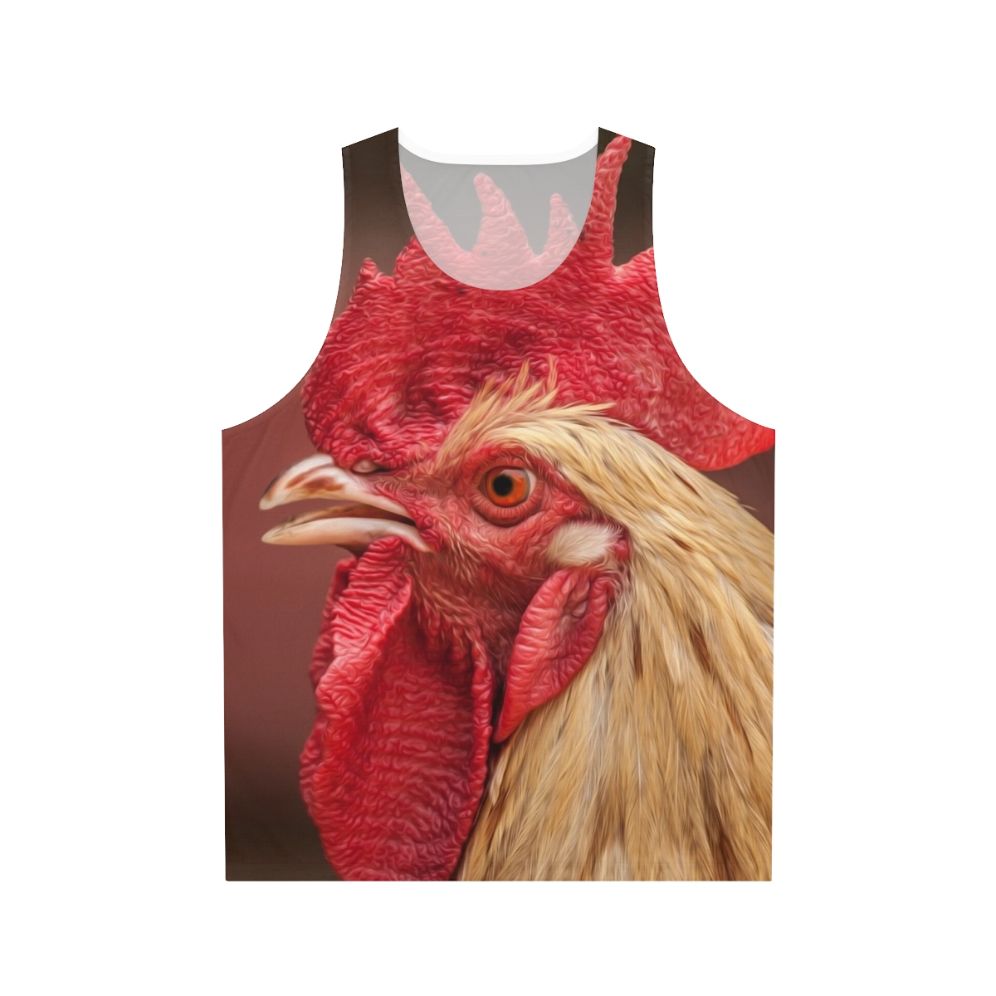 Rooster Chicken Red Poultry Farm Animals Unisex Tank Top