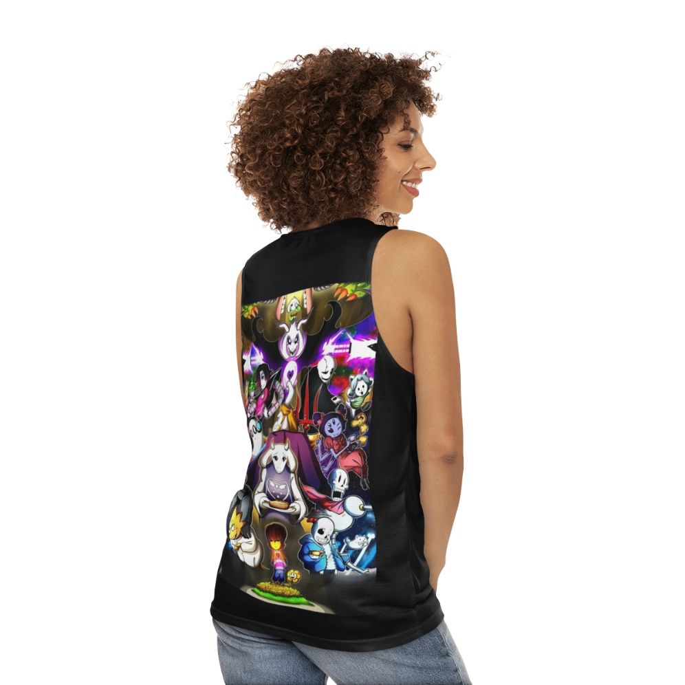 Undertale Unisex Tank Top - women back