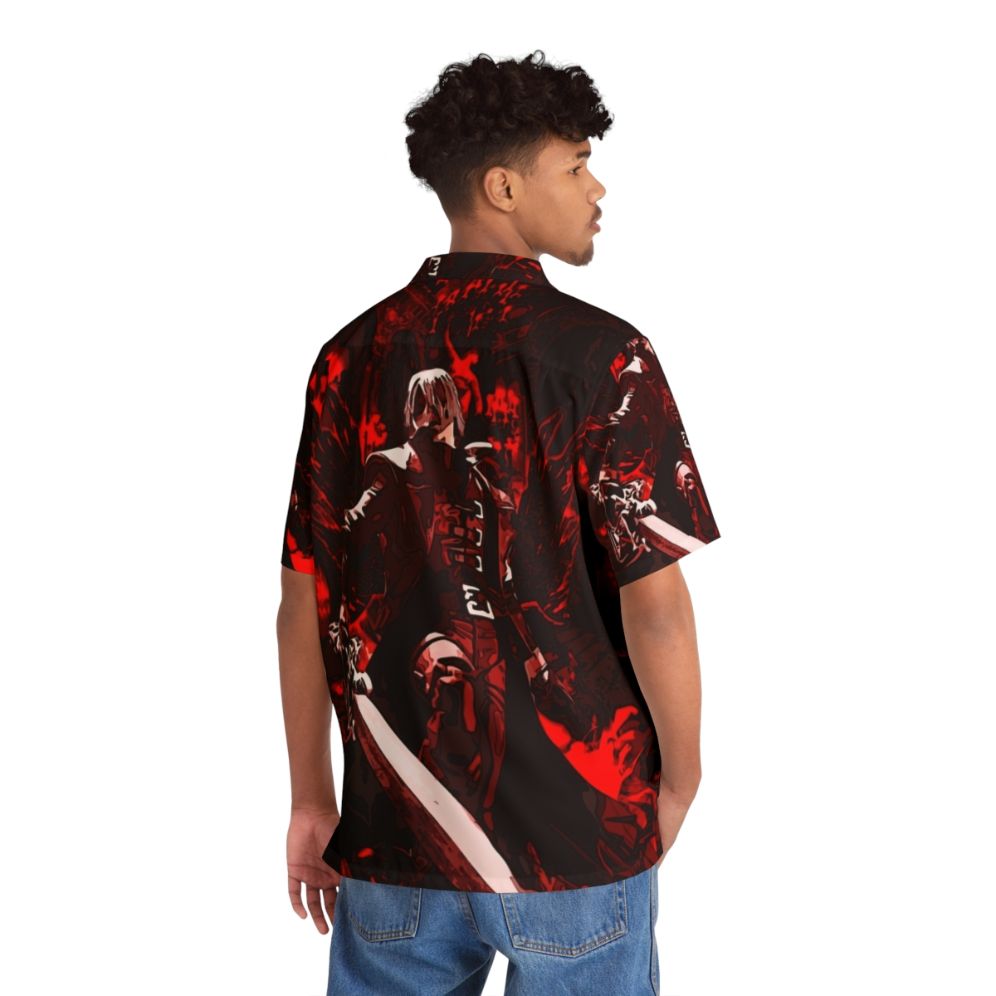 Dante from Devil May Cry wearing a classic hawaiian shirt - People Back