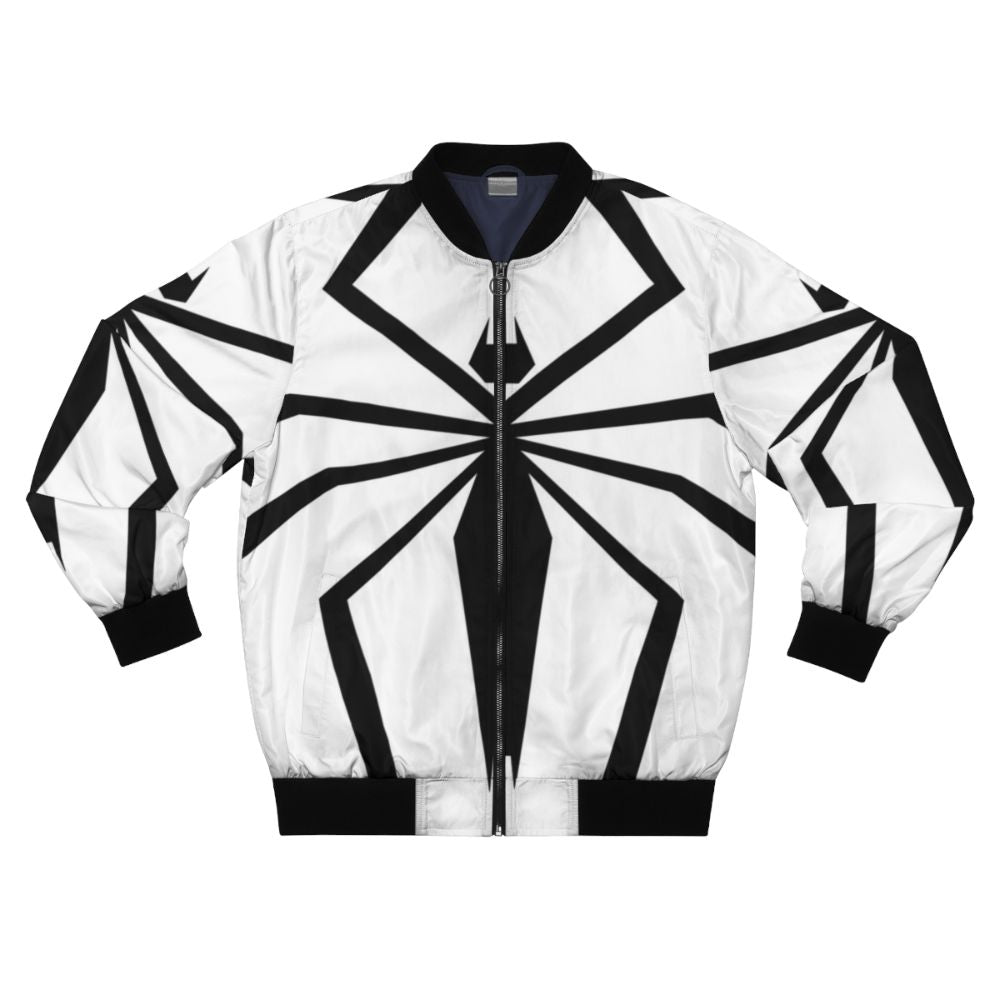 Anti-Venom Bomber Jacket with Spiderman Chest Graphic