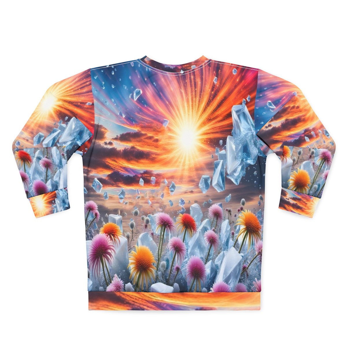 Flower Sunset Sweatshirt - Back