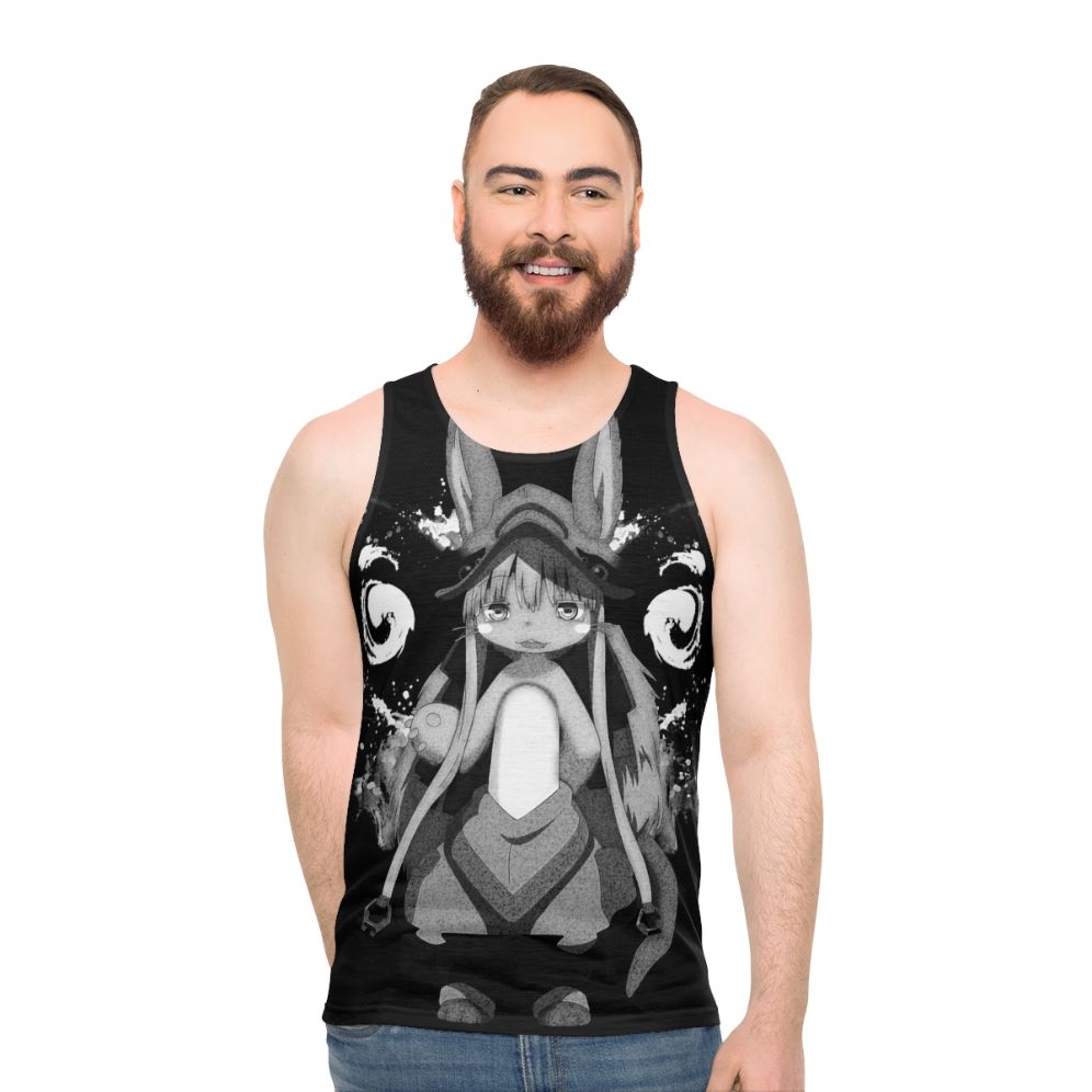 Dark fantasy anime inspired unisex tank top - men