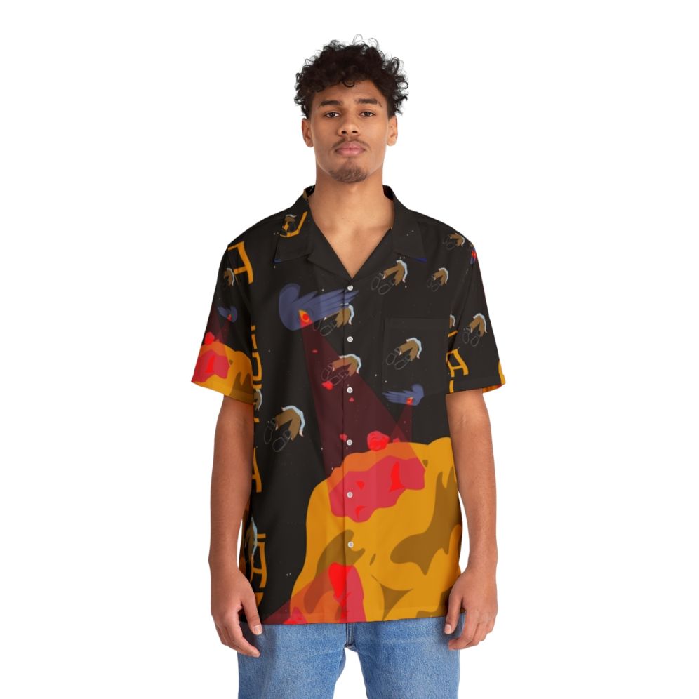 Two Door Cinema Club Hawaiian Shirt with Indie Rock Band Inspired Artwork - People Front