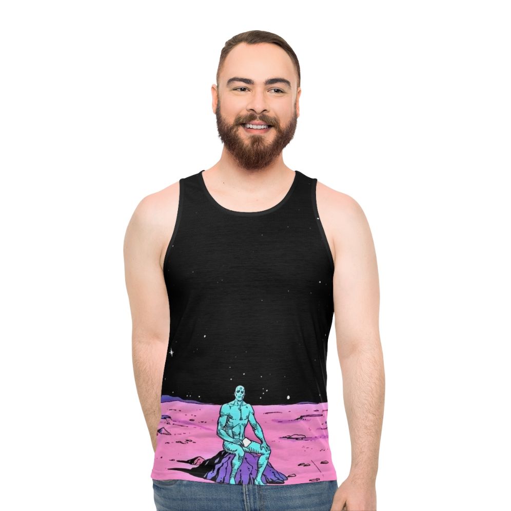 Dr. Manhattan Superhero Unisex Tank Top - men