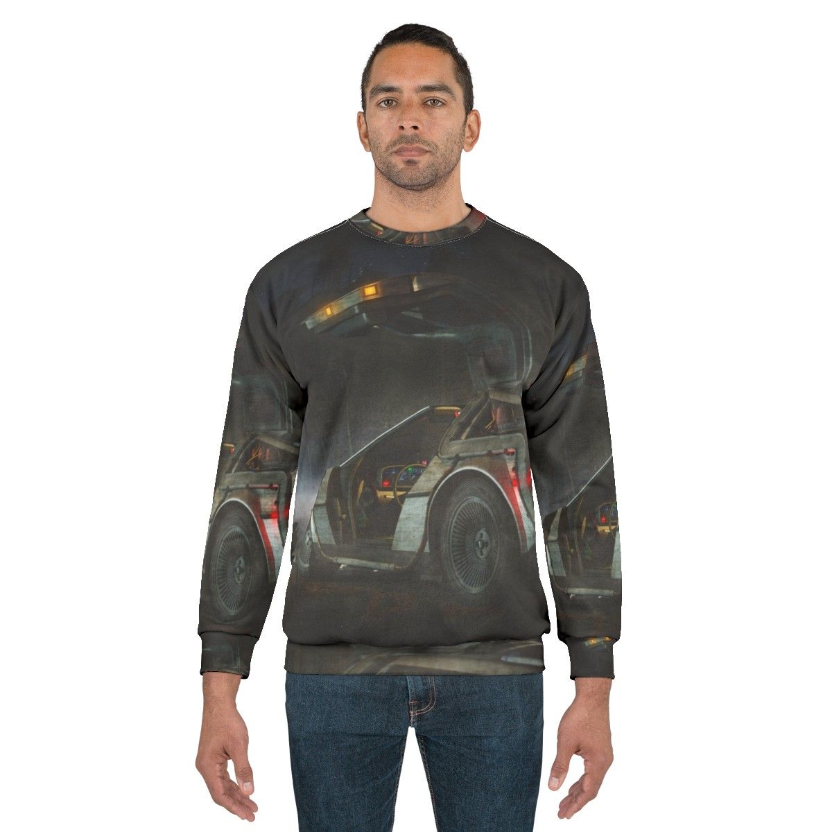 Back to the Future Delorean Retro Sweatshirt - men