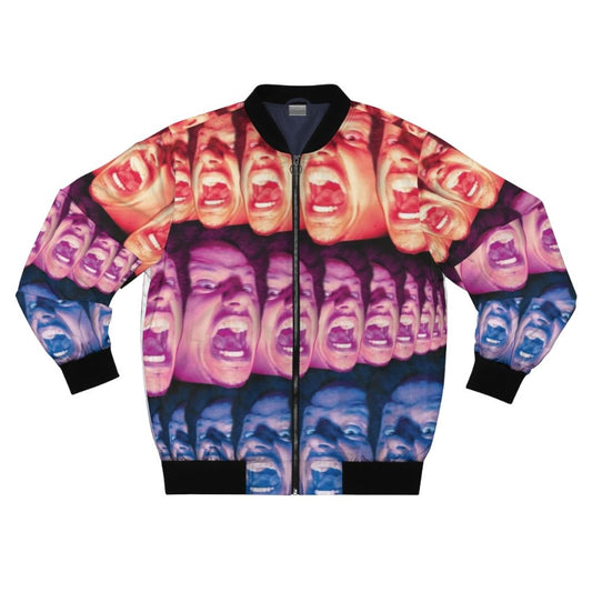 Eric Andre Screaming Bomber Jacket - Comedy-Inspired Apparel with Eric Andre Graphics