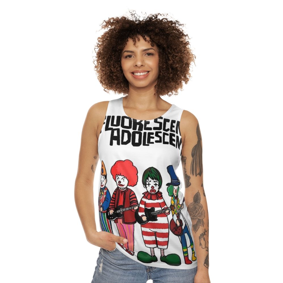 Retro Music Clown Unisex Tank Top - women