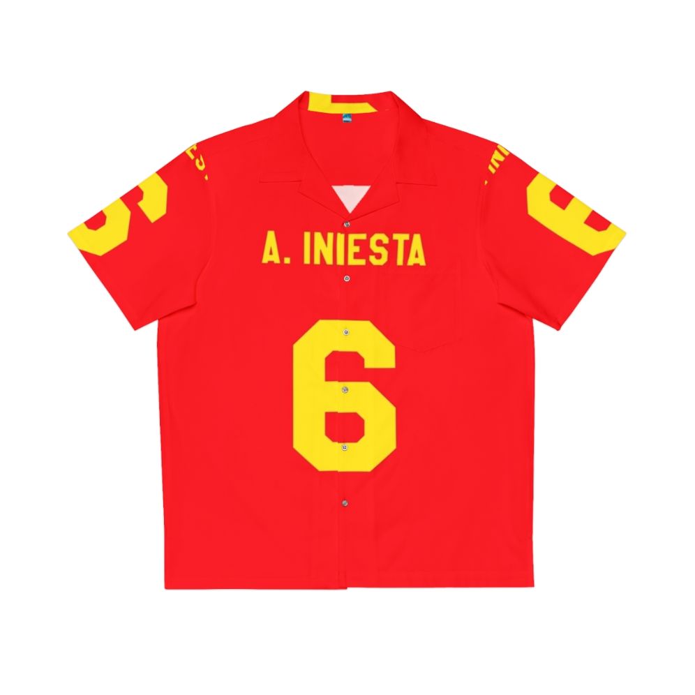 Iniesta Number 6 Spain National Team Hawaiian Shirt