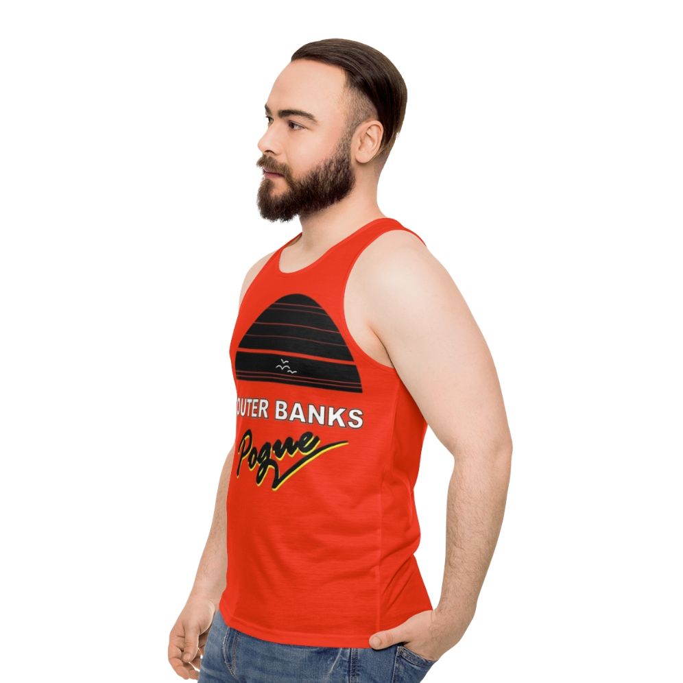 Outer Banks Pogues Unisex Beach Tank Top - men side