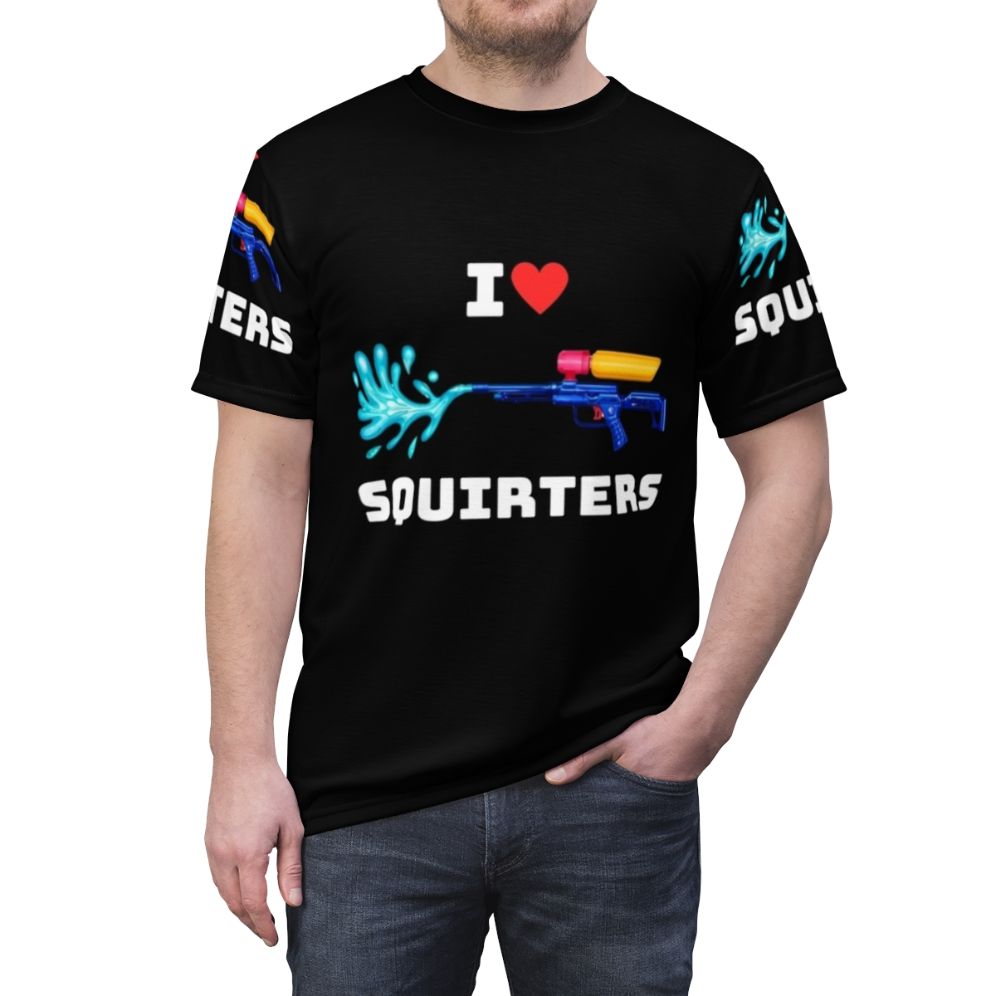 Cute squirrel graphic t-shirt design for animal lovers - men front