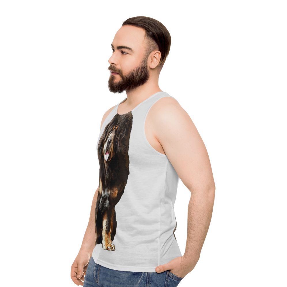 Tibetan Mastiff Unisex Tank Top - men side