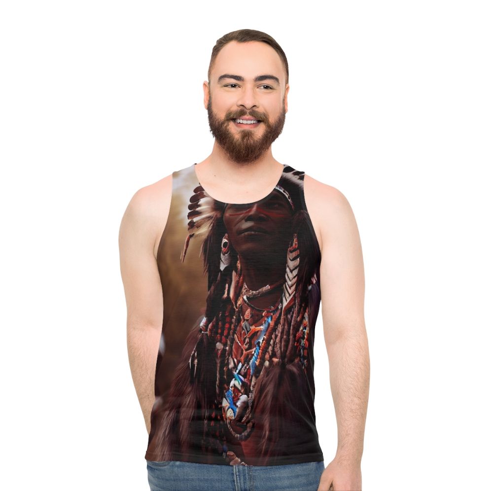 Native American Inspired Unisex Tank Top - men