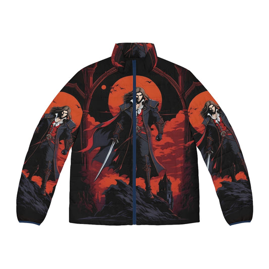 Castlevania Exquisite Darkness Puffer Jacket featuring Trevor Belmont and Alucard