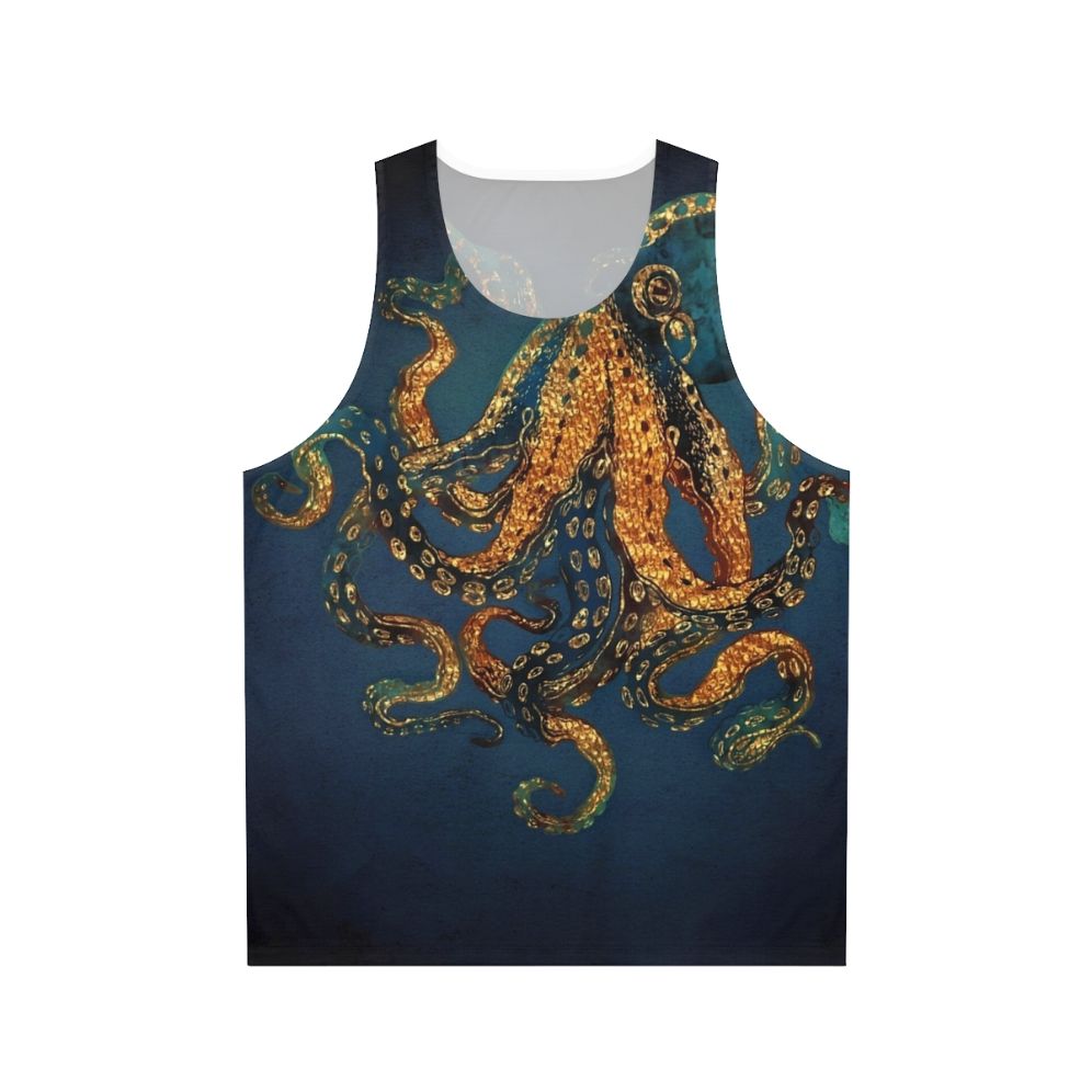 Underwater Dream Unisex Tank Top with Octopus Design