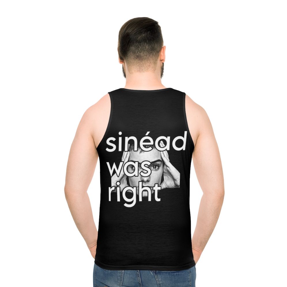 Sinead O'Connor inspired unisex 90s tank top - men back