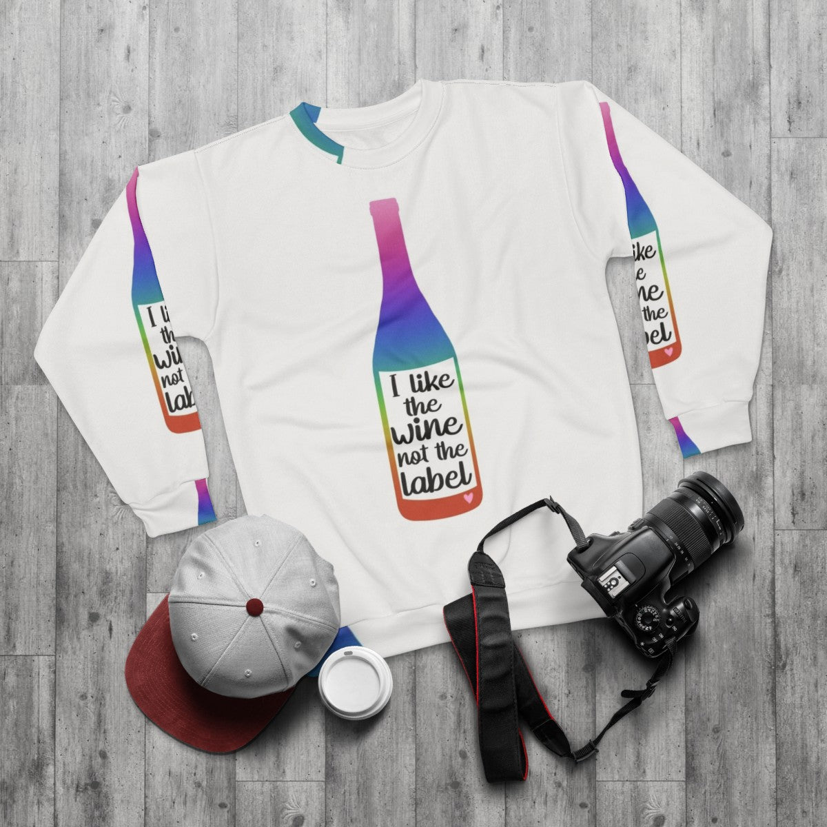 Schitt's Creek Wine Lover Sweatshirt - flat lay