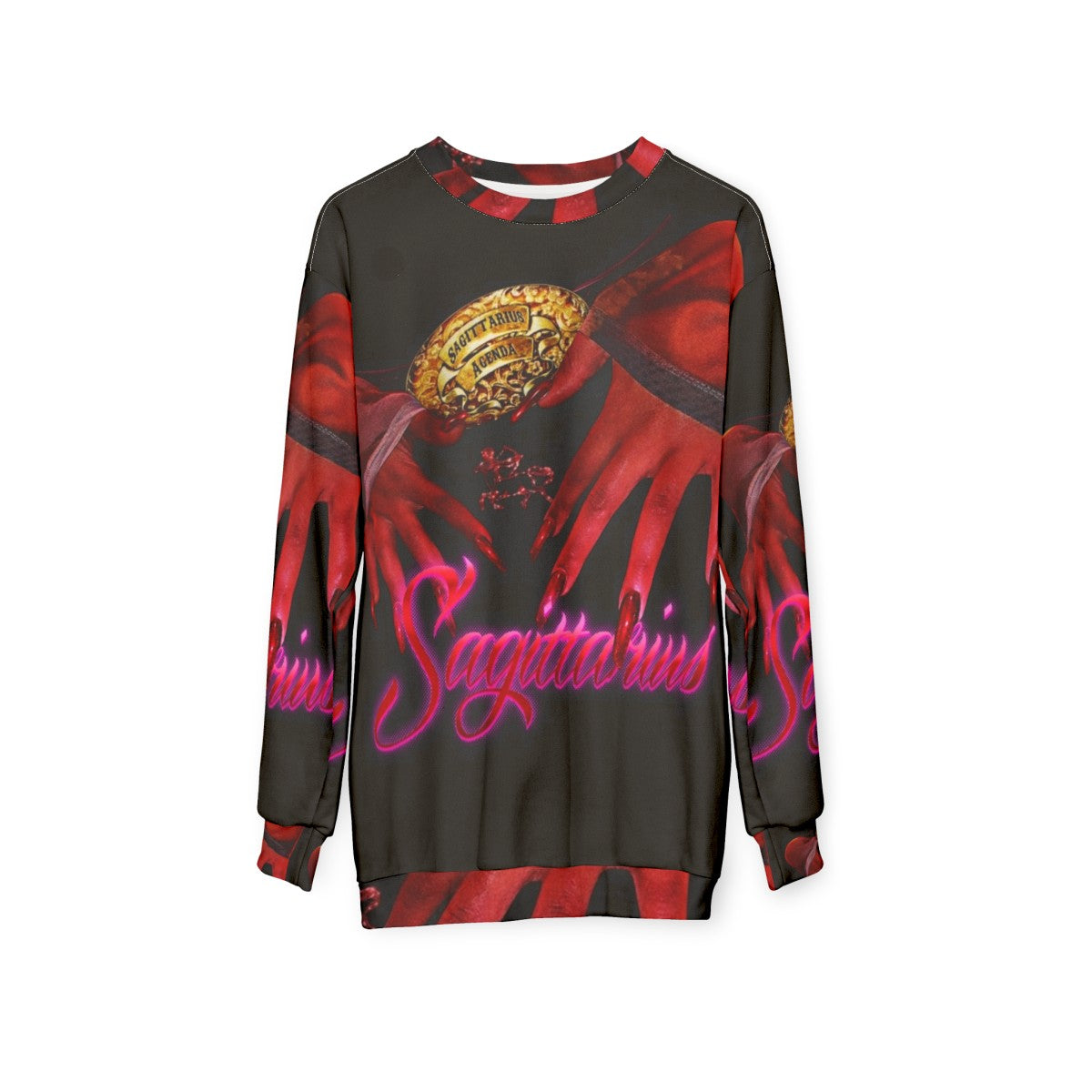 Sagittarius Agenda Zodiac Sweatshirt - hanging