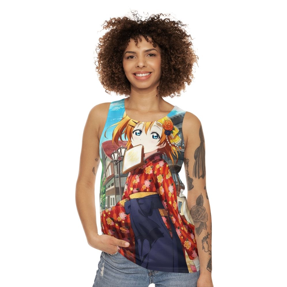 Taisho Romance Honoka Kousaka Unisex Anime Tank Top - women