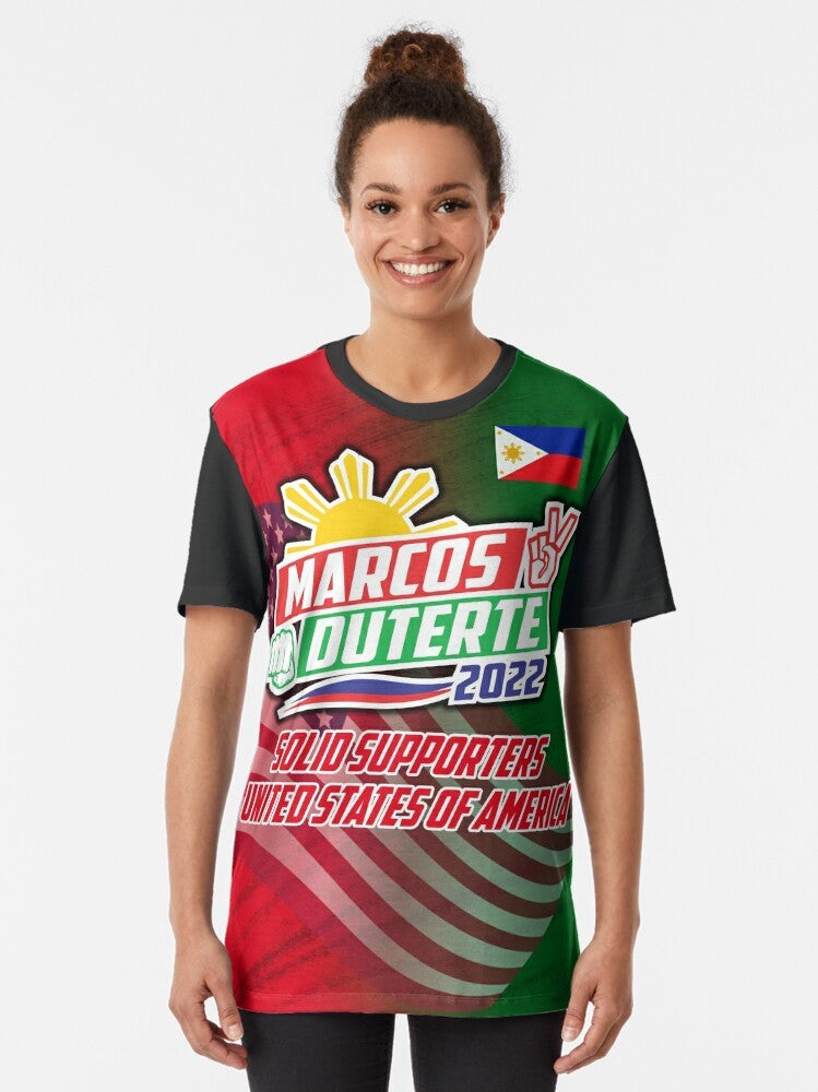 Bongbong Marcos and Sara Duterte graphical t-shirt design - Women