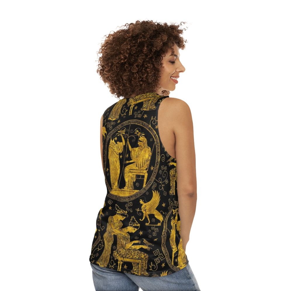 Greek art mythology unisex tank top - women back