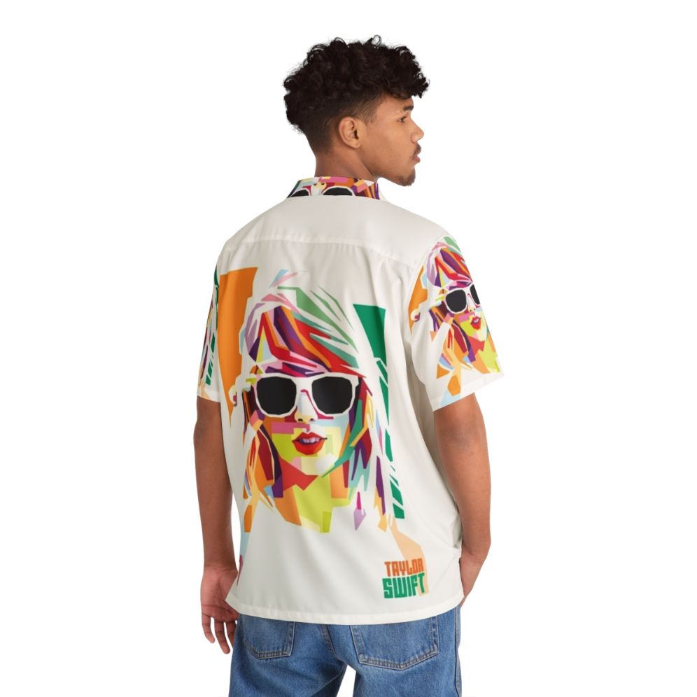 Taylor Wpap Hawaiian Shirt with Tropical Print - People Back