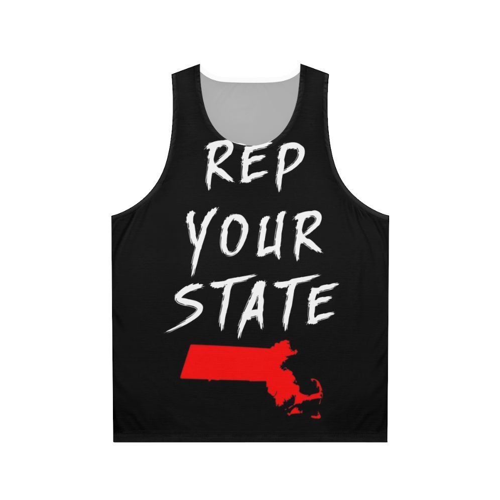 Massachusetts Tank Top with State Pride Design